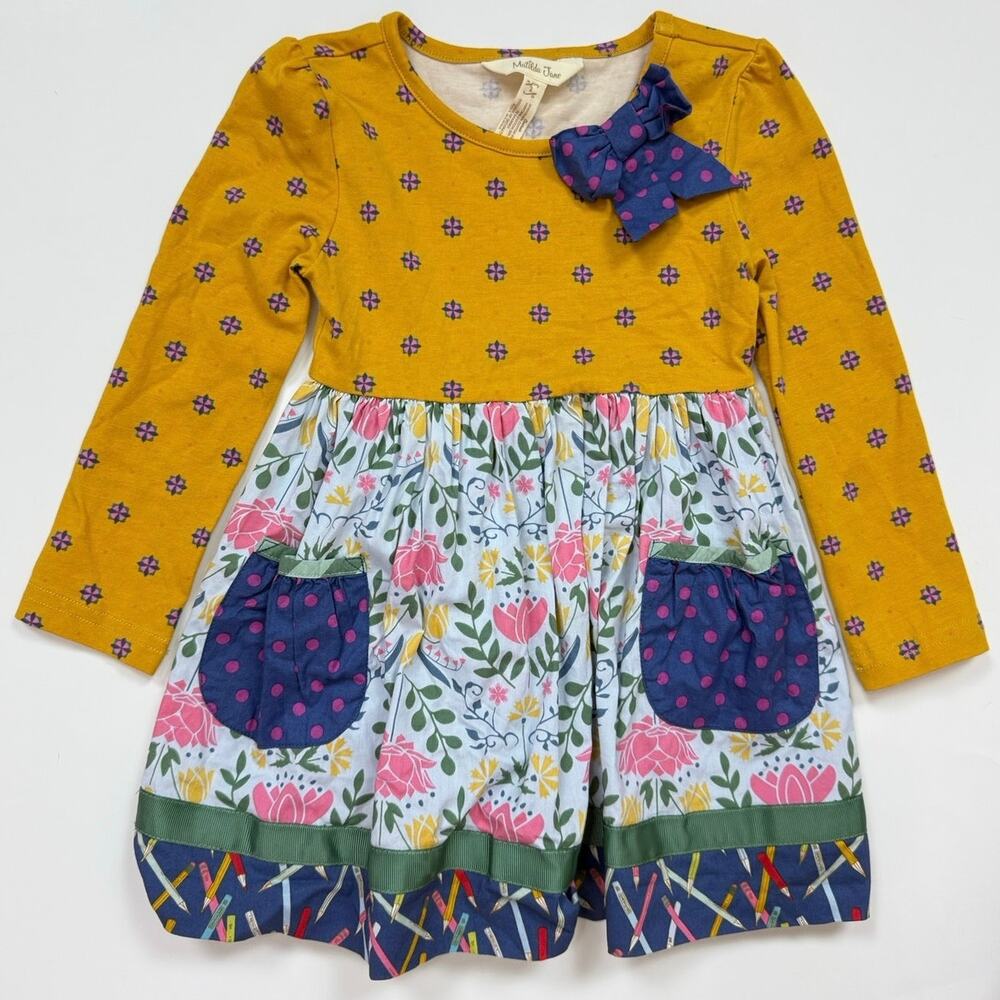Matilda Jane Choose Your Own Path Gold Star Dress - Picture 2 of 4